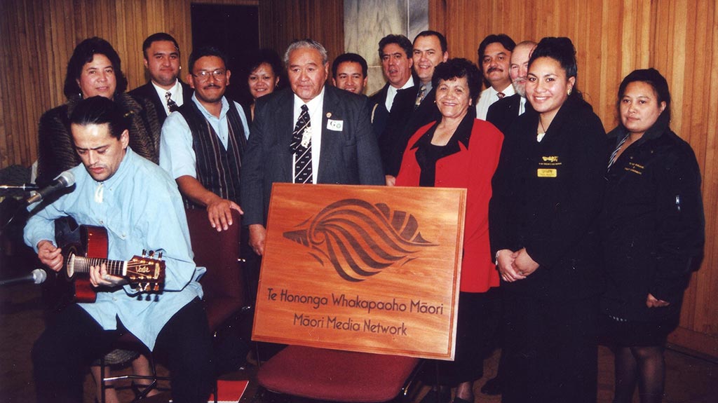 Māori Media Network launch at Parliament, September 2000.
