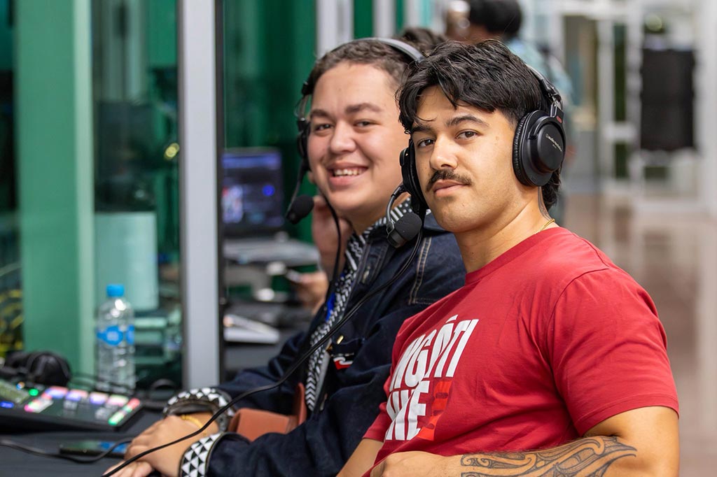 Māori broadcasters in action