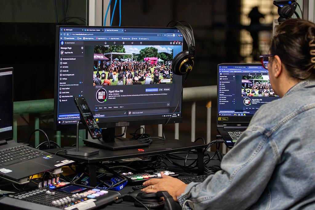 Video editor at work